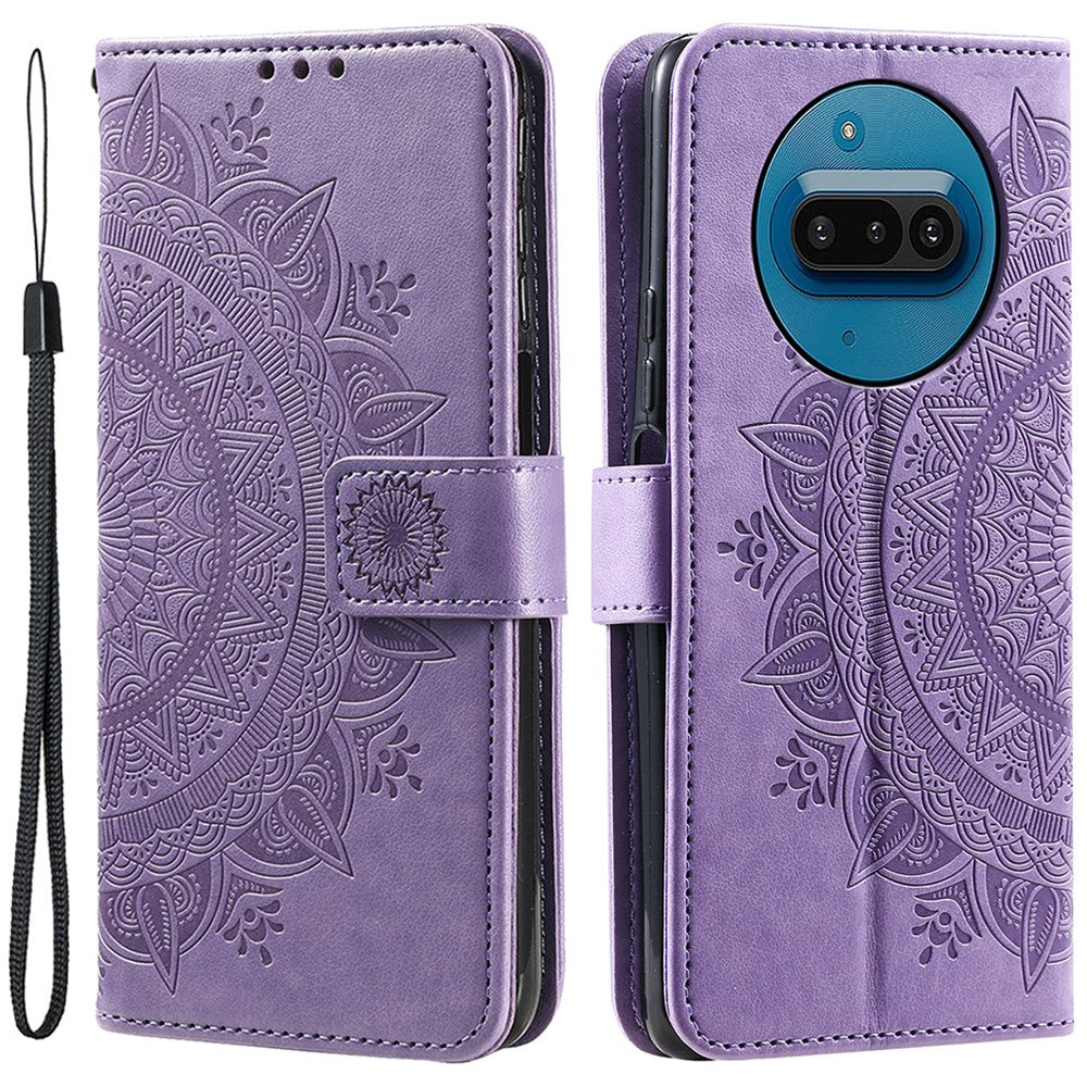 Nothing Phone (3a) Wallet-Handyhülle – Mit Totem-Aufdruck, aus PU-Leder