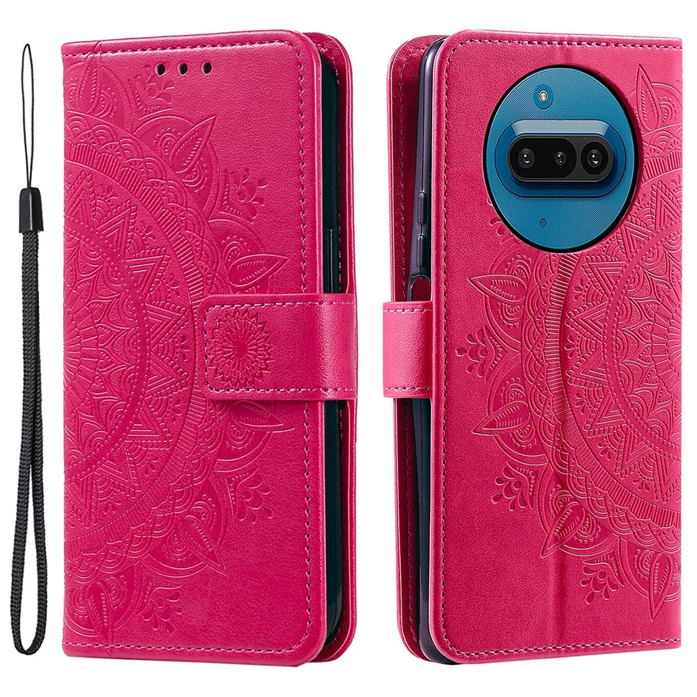 Nothing Phone (3a) Wallet-Handyhülle – Mit Totem-Aufdruck, aus PU-Leder