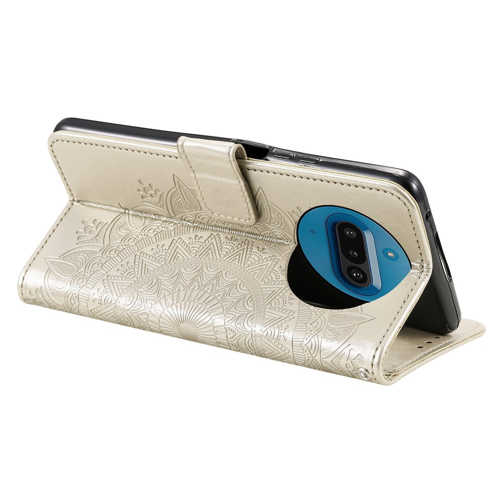 Nothing Phone (3a) Wallet-Handyhülle – Mit Totem-Aufdruck, aus PU-Leder