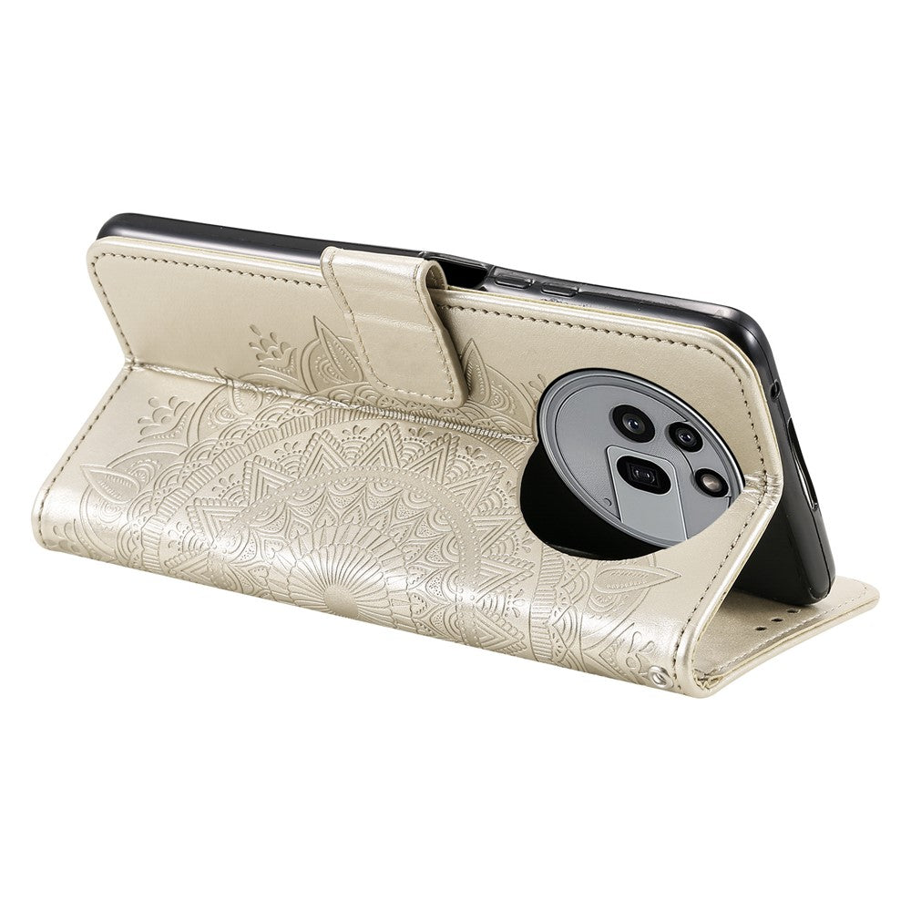 Nothing Phone (3a) Pro Wallet-Handyhülle – Mit Totem-Aufdruck, aus PU-Leder
