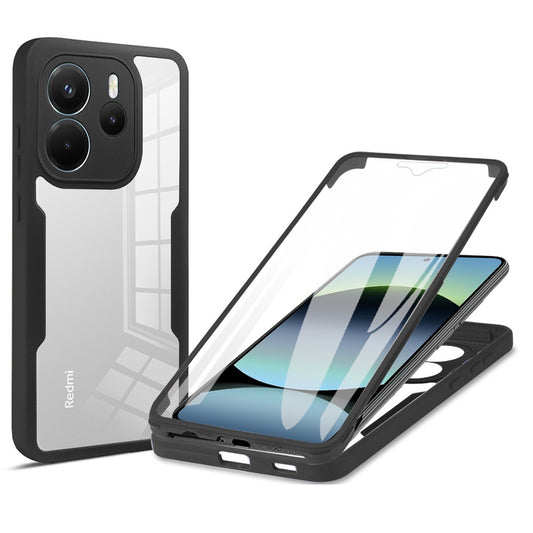 Xiaomi Redmi Note 14 4G (164.84mm) Handyhülle – Gehäuse aus Acryl + transparenter TPU- mit PET-Bildschirmfolie