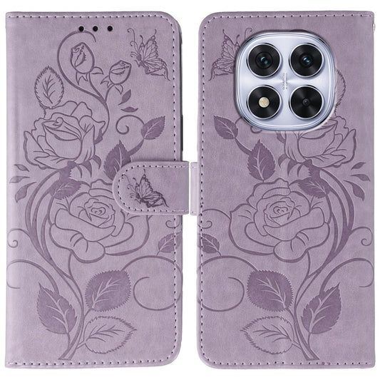 Xiaomi Redmi Note 14 Pro 5G / Xiaomi Redmi Note 14 Pro+ 5G / Xiaomi Redmi Note 14 Pro 4G / Xiaomi Poco X7 5G Wallet-Handyhülle – Phone Case 5G / Note 14 Pro+ 5G / Poco X7 5G Standfunktion Aufdruck Rose Butterfly PU Leder