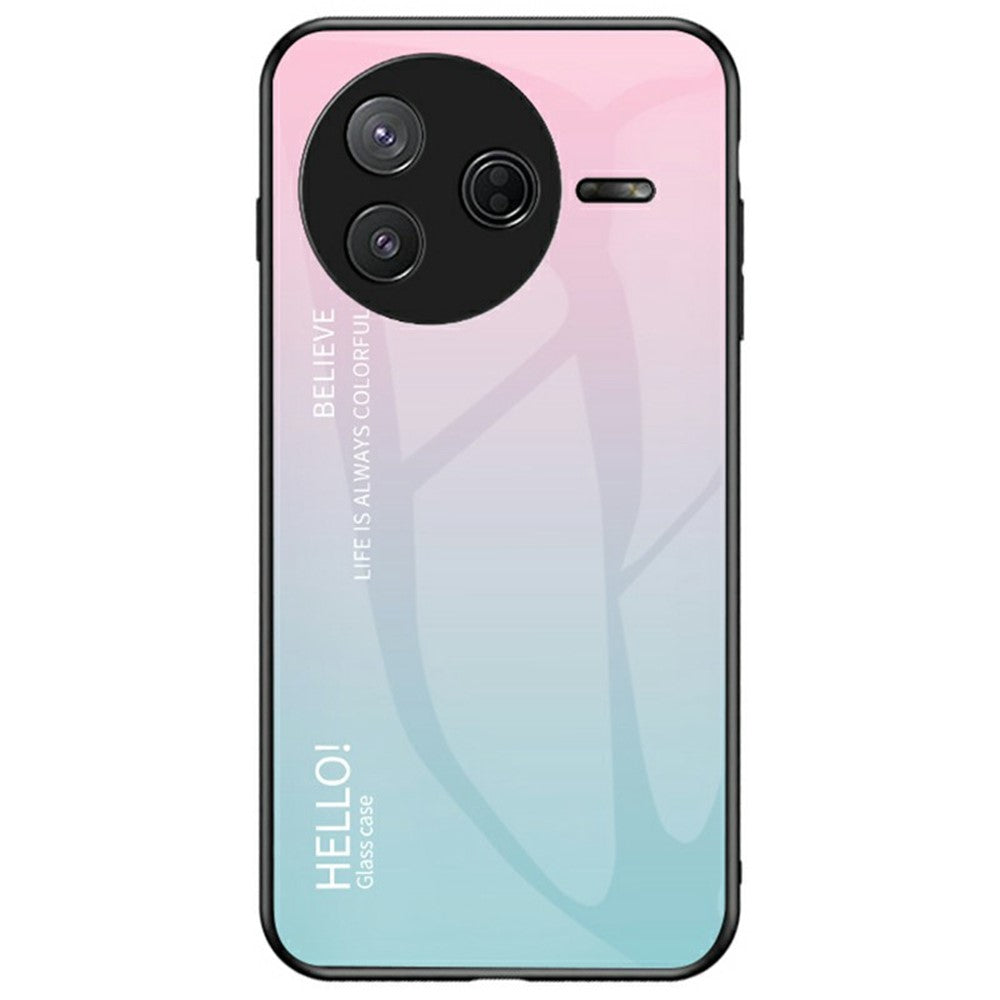 For Xiaomi Poco F7 Pro 5G / Redmi K80 5G Case Anti-Scratch Tempered Glass + PC+TPU Phone Cover