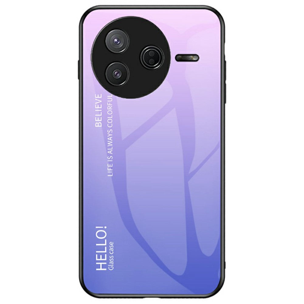 For Xiaomi Poco F7 Pro 5G / Redmi K80 5G Case Anti-Scratch Tempered Glass + PC+TPU Phone Cover