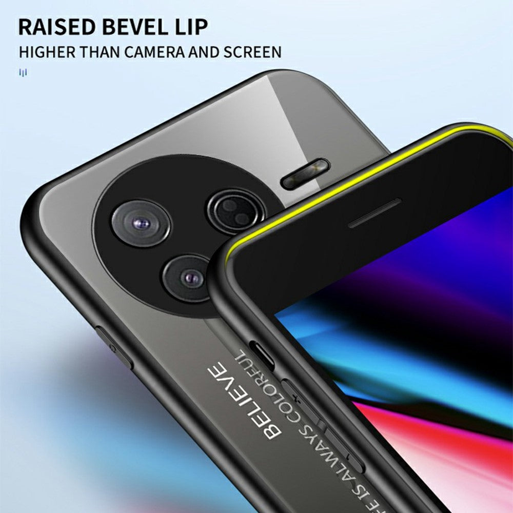 For Xiaomi Poco F7 Pro 5G / Redmi K80 5G Case Anti-Scratch Tempered Glass + PC+TPU Phone Cover