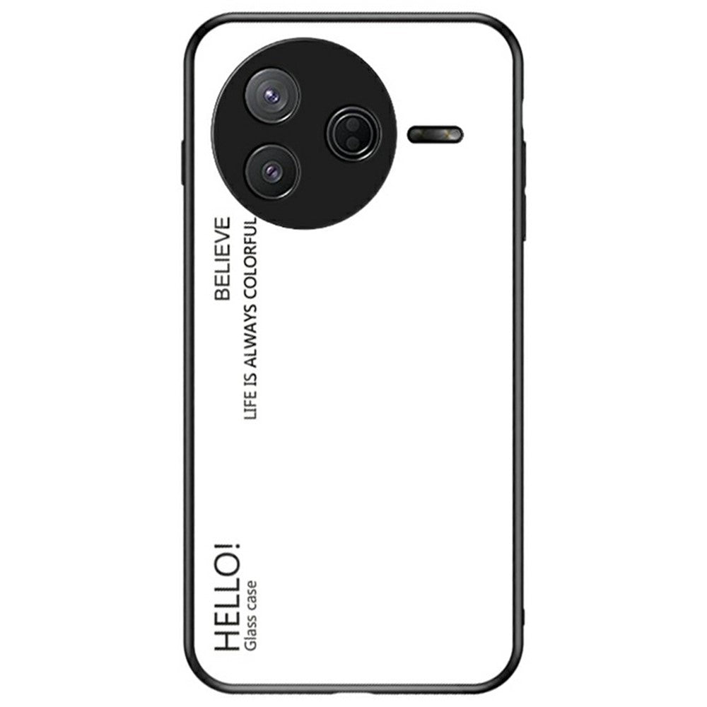 For Xiaomi Poco F7 Pro 5G / Redmi K80 5G Case Anti-Scratch Tempered Glass + PC+TPU Phone Cover