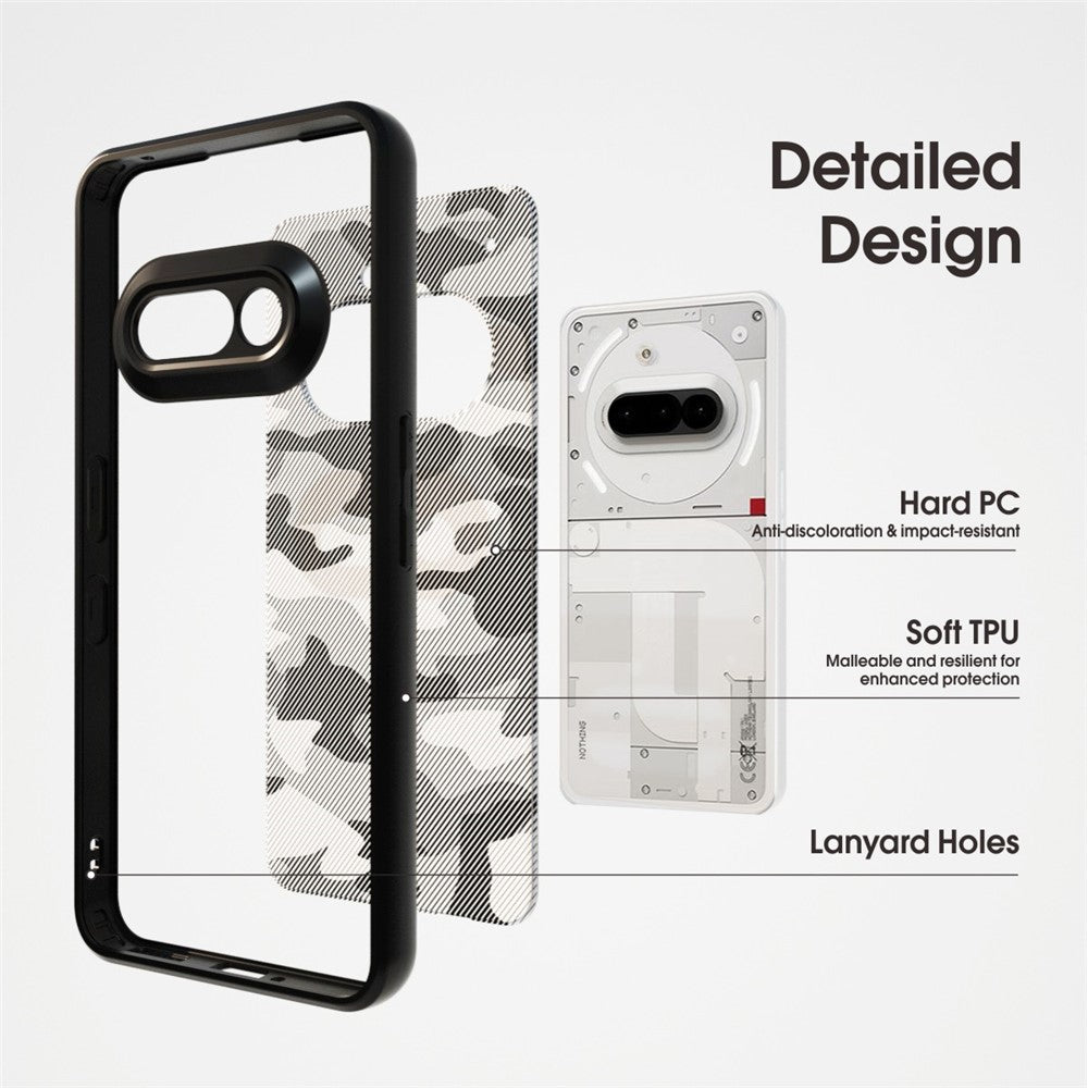 IBMRS For Nothing Phone (3a) Case TPU + PC Heavy Duty Shockproof Phone Cover