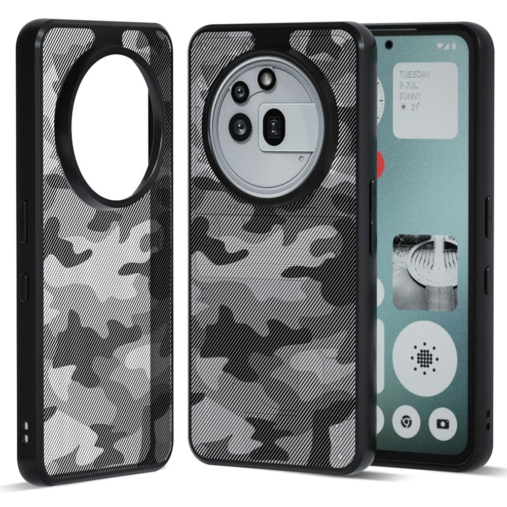 IBMRS For Nothing Phone (3a) Pro Case Soft TPU Frame Hard PC Back Anti-Fall Phone Cover