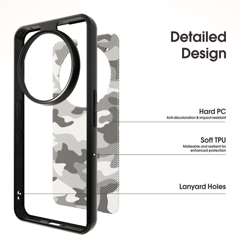 IBMRS For Nothing Phone (3a) Pro Case Soft TPU Frame Hard PC Back Anti-Fall Phone Cover