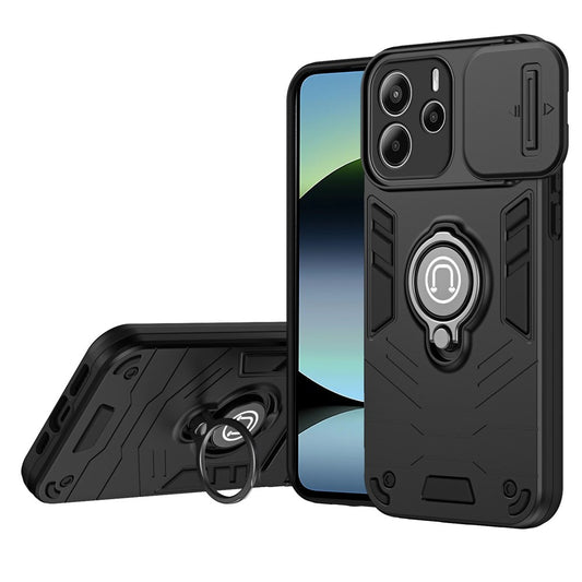 Xiaomi Redmi Note 14 4G (164.84mm) Handyhülle – Slide Camshield Kickstand PC + TPU