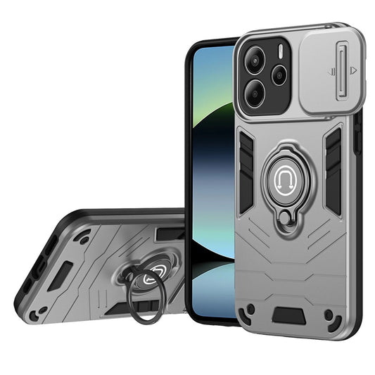 Xiaomi Redmi Note 14 4G (164.84mm) Handyhülle – Slide Camshield Kickstand PC + TPU
