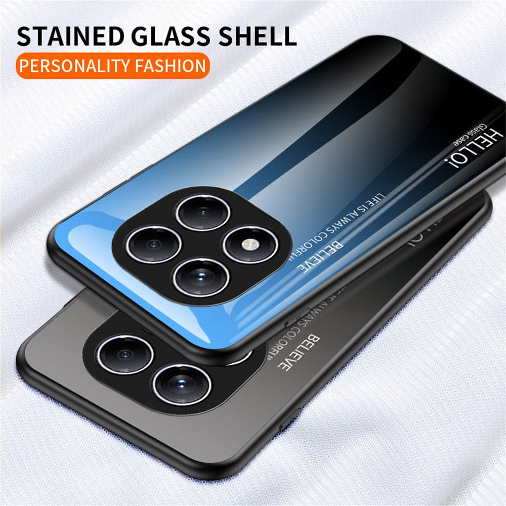 For Xiaomi Redmi Note 14 Pro 4G Case Anti-Scratch Tempered Glass + PC + TPU Phone Cover