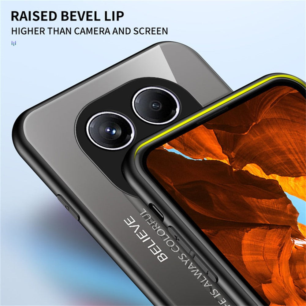 For Xiaomi Redmi Note 14 Pro 4G Case Anti-Scratch Tempered Glass + PC + TPU Phone Cover