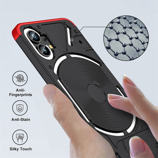 Nothing phone (1) 5G Handyhülle – Schlank, aus Hart-PC, 3-teilig, matte Oberfläche, stoßfeste Rückseite