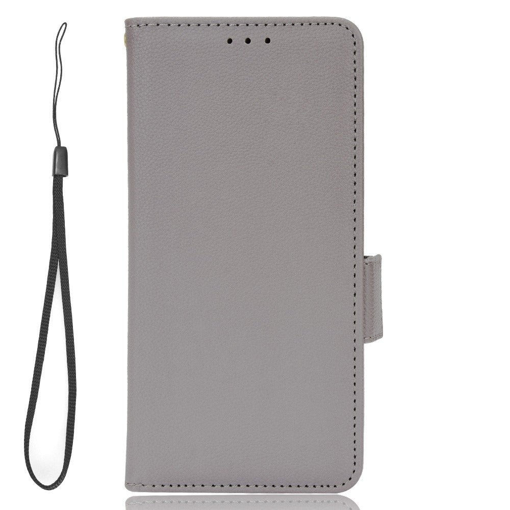 Litchi Texture Phone Stand Cover for Honor 70 5G, PU Leather Dual Magnetic Clasp Full Protection Wallet Case