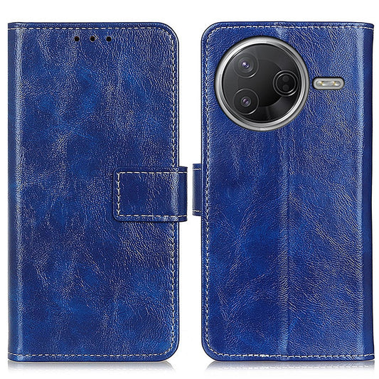 Wallet Case for Xiaomi Poco F7 Pro 5G / F7 Ultra 5G / Redmi K80 5G / K80 Pro 5G Leather Phone Cover Crazy Horse Texture