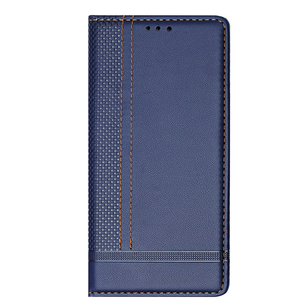 For Honor 200 Lite Case L-Shaped Grid Pattern Leather Stand Phone Cover with Card Slots