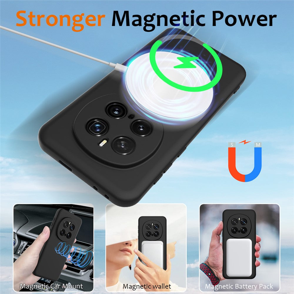 Honor Magic7 Pro 5G Magnetische Handyhülle – Schutzhülle aus stoßfestem Flüssigsilikon