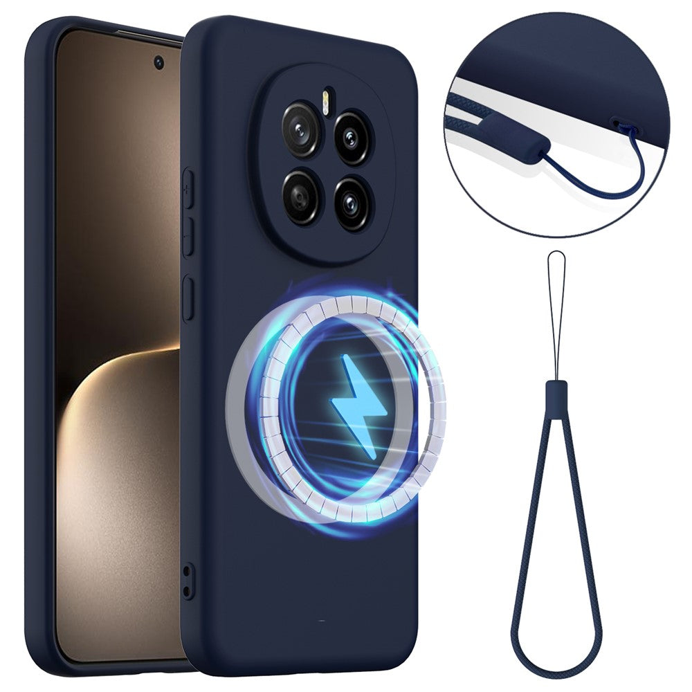 Honor Magic7 5G Magnetische Handyhülle – Schutzhülle aus stoßfestem Flüssigsilikon