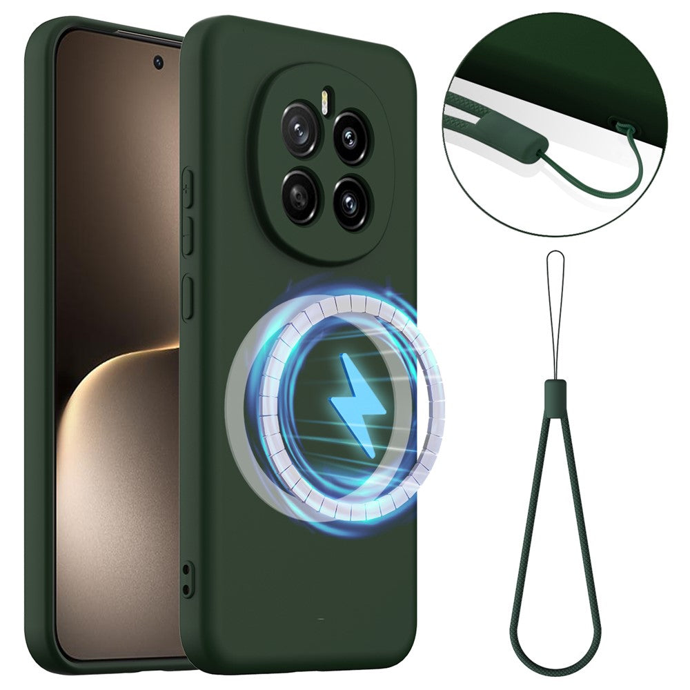 Honor Magic7 5G Magnetische Handyhülle – Schutzhülle aus stoßfestem Flüssigsilikon