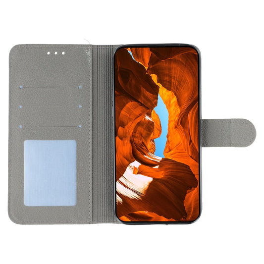 Nothing CMF Phone 1 Wallet-Handyhülle – Mit Federmuster, aus PU-Leder