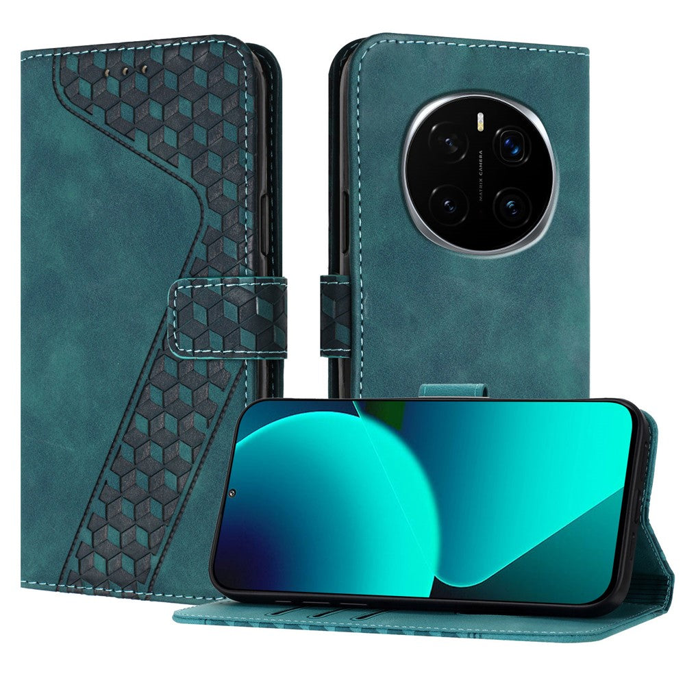 For Honor Magic7 Pro 5G Leather Case 7-Shaped Pattern Wallet Stand Shockproof Phone Cover