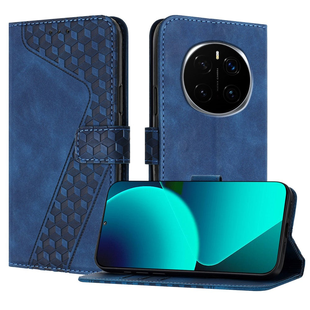 For Honor Magic7 Pro 5G Leather Case 7-Shaped Pattern Wallet Stand Shockproof Phone Cover