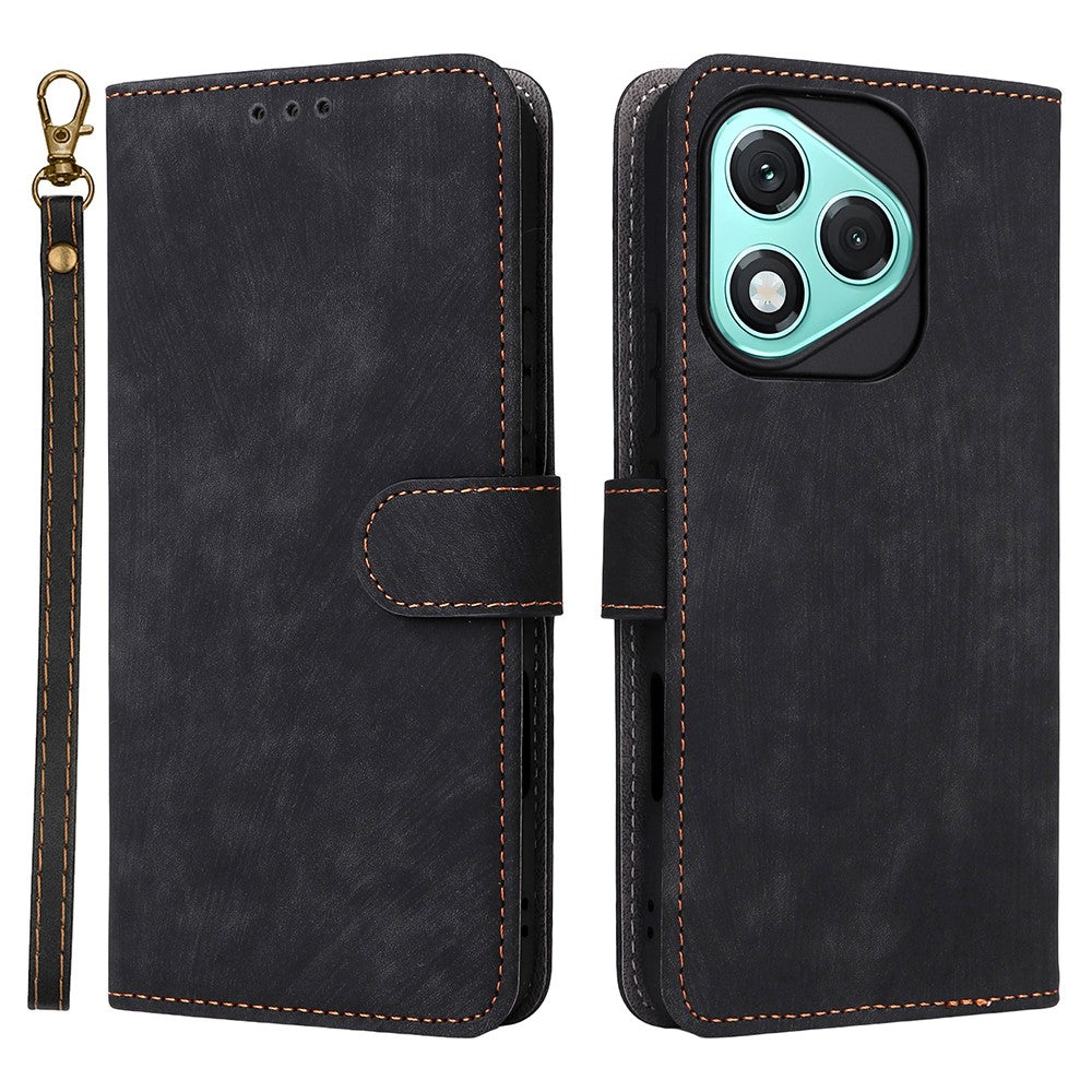 For Honor 400 Lite 5G Case Wallet RFID Blocking PU Leather Cover Stand with Strap