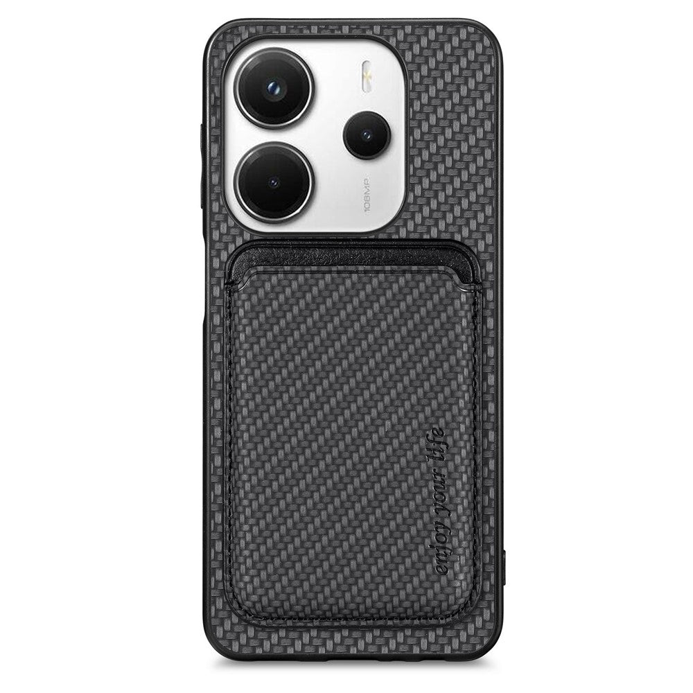 For Xiaomi Redmi Note 14 5G Case Magnetic Detachable Card Holder Phone Back Cover