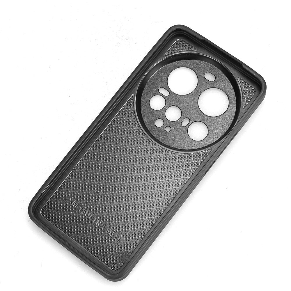 For Xiaomi 15 Ultra Case Cowhide Texture Leather + TPU + PC Phone Cover Stitching Line