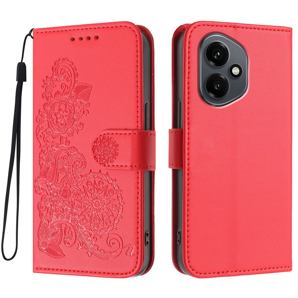 For Honor 400 5G (Global) Phone Cases Mandala Flower Leather Wallet Mobile Cover with Strap