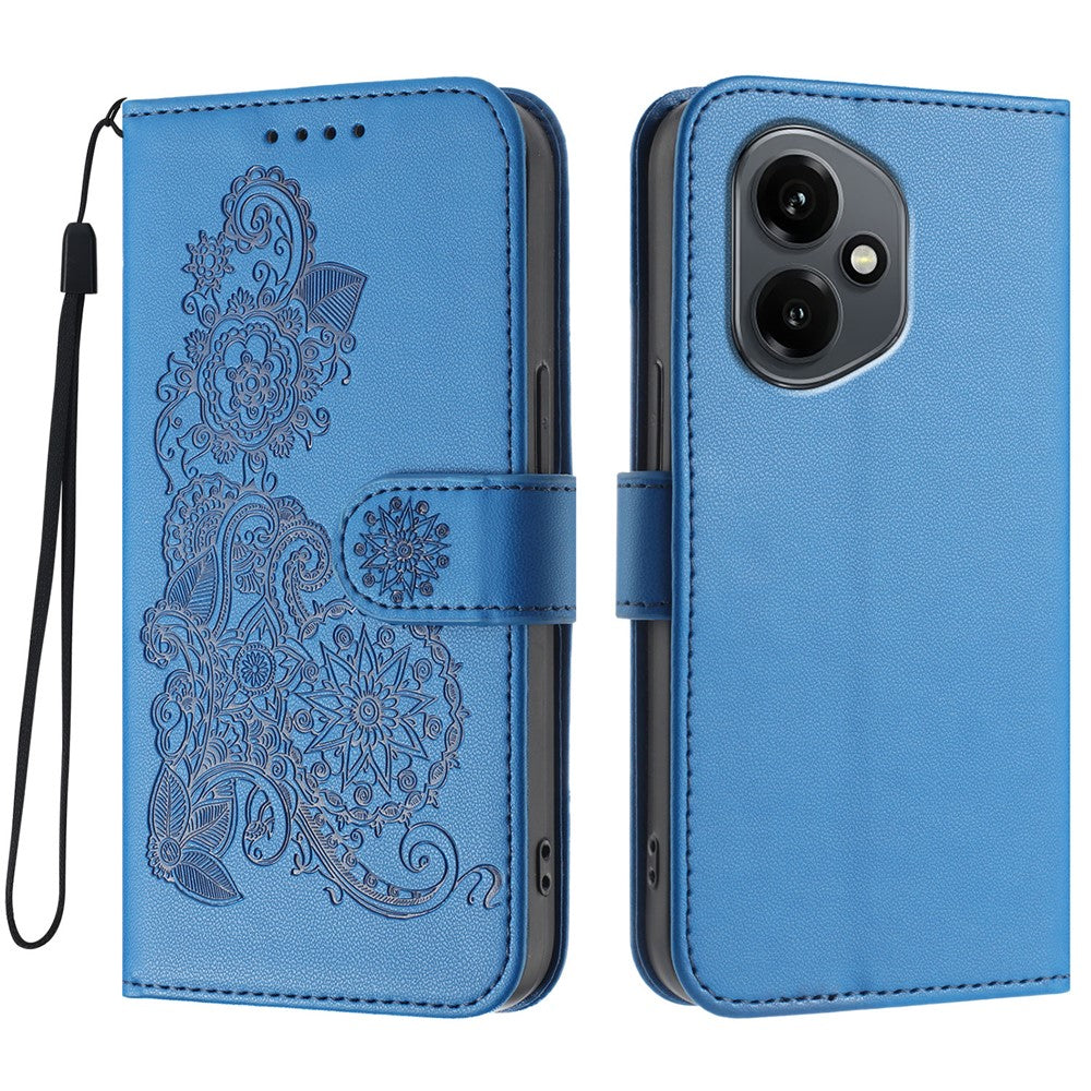 For Honor 400 5G (Global) Phone Cases Mandala Flower Leather Wallet Mobile Cover with Strap