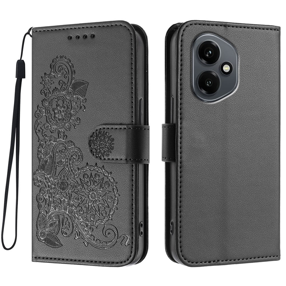 For Honor 400 5G (Global) Phone Cases Mandala Flower Leather Wallet Mobile Cover with Strap