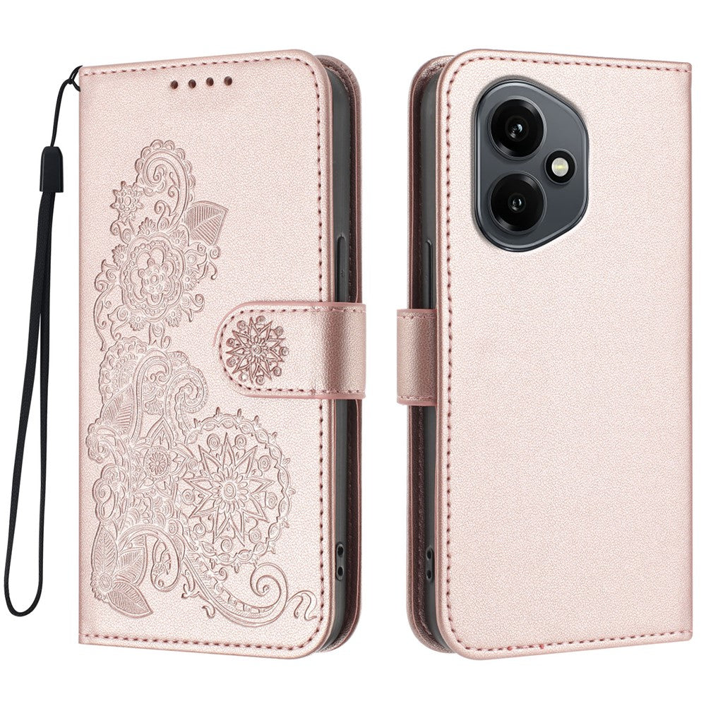For Honor 400 5G (Global) Phone Cases Mandala Flower Leather Wallet Mobile Cover with Strap