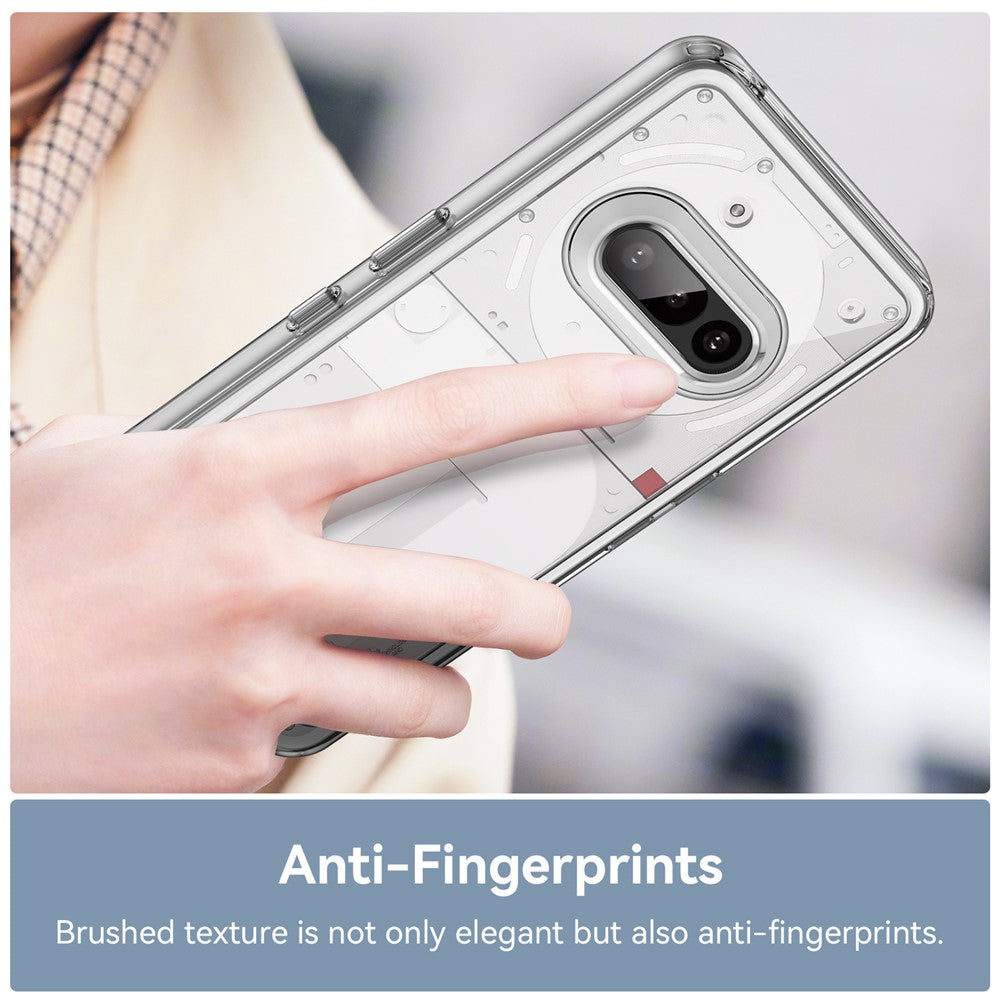 Nothing Phone (3a) Transparente Handyhülle – Aus TPU & Acryl, mit Schutzglasfolie