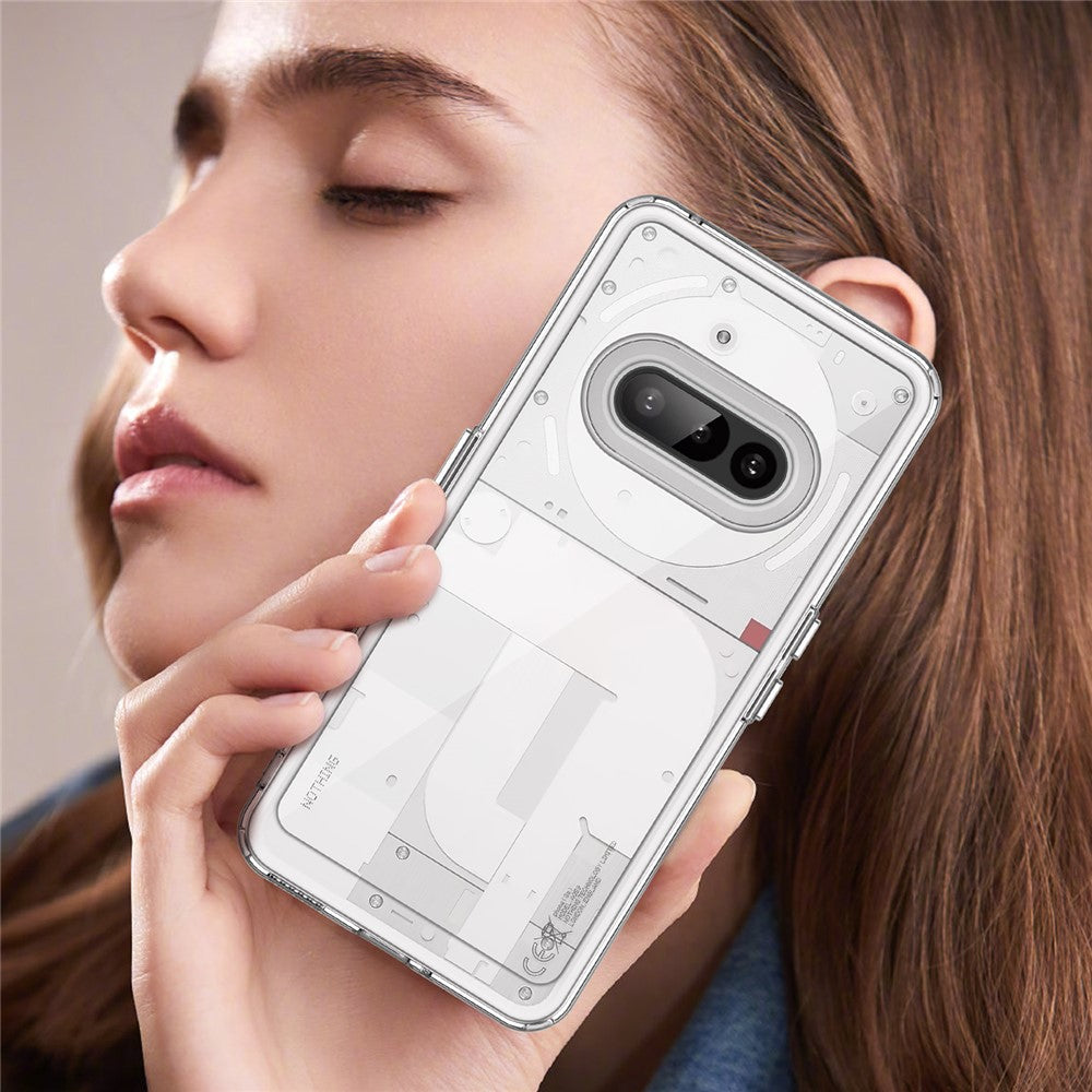 Nothing Phone (3a) Transparente Handyhülle – Aus TPU & Acryl, mit Schutzglasfolie