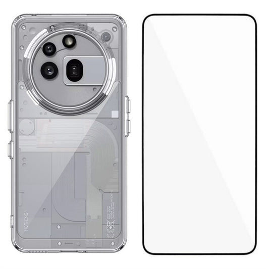 Nothing Phone (3a) Pro Transparente Handyhülle – Aus TPU & Acryl, mit Schutzglasfolie