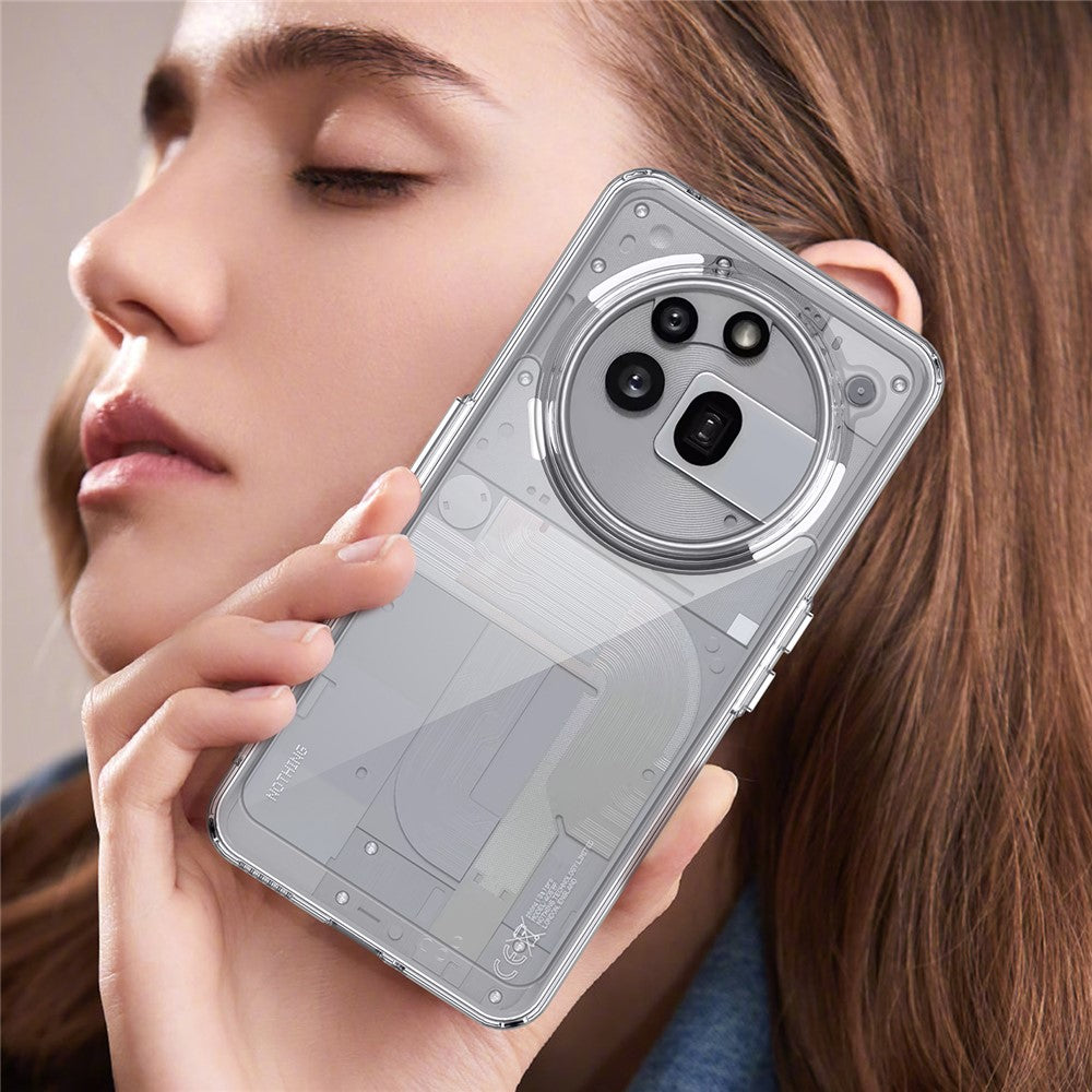 Nothing Phone (3a) Pro Transparente Handyhülle – Aus TPU & Acryl, mit Schutzglasfolie