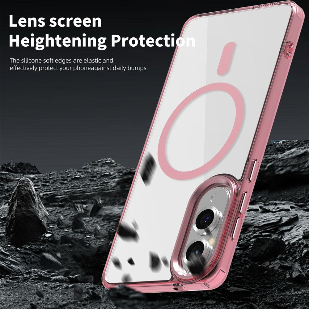 Galaxy S25 Edge Magnet-Hülle – Transparent & Kratzfest