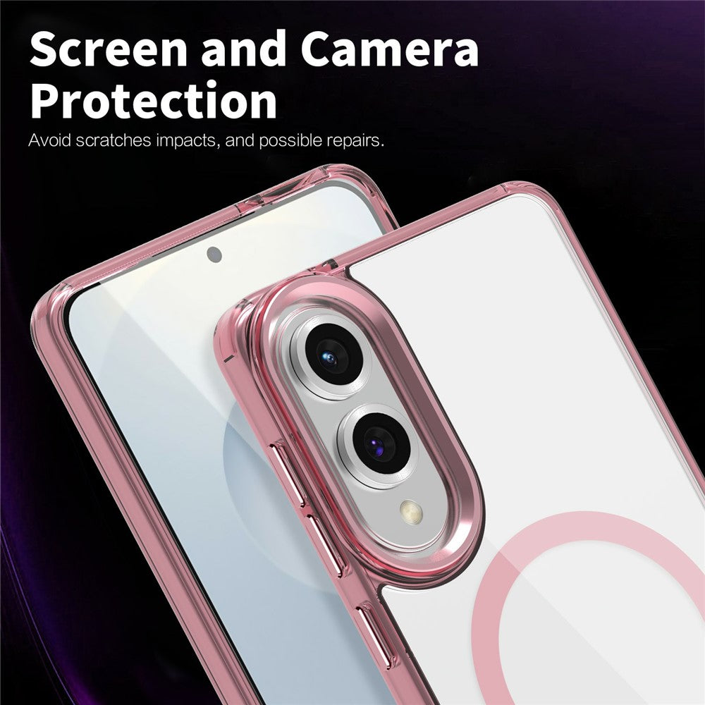 Galaxy S25 Edge Magnet-Hülle – Transparent & Kratzfest