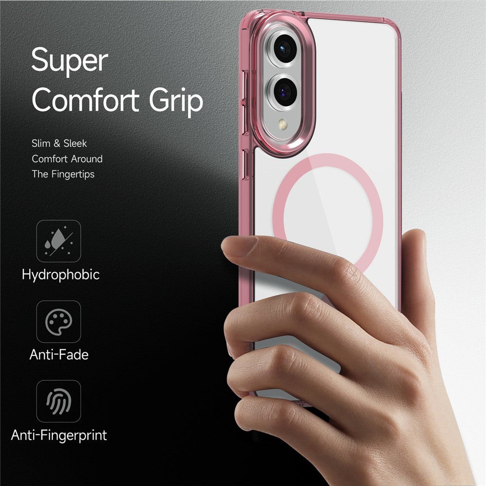 Galaxy S25 Edge Magnet-Hülle – Transparent & Kratzfest