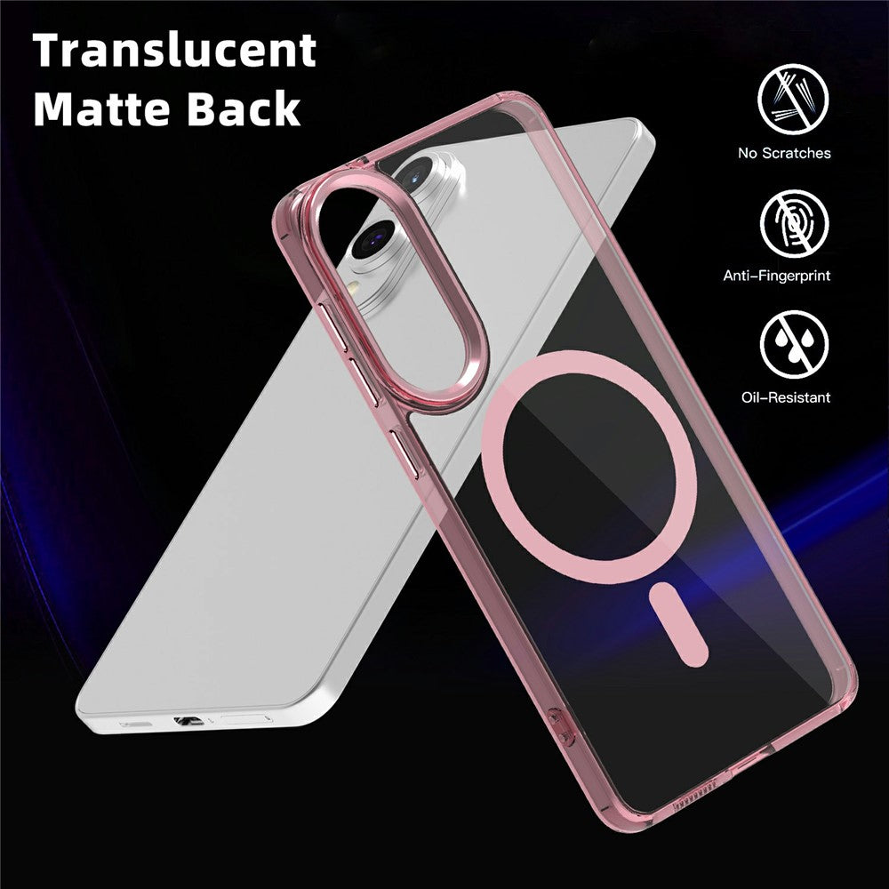 Galaxy S25 Edge Magnet-Hülle – Transparent & Kratzfest