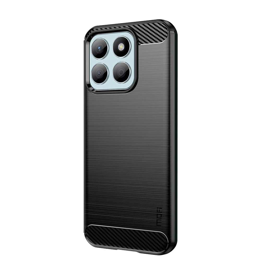 MOFI For Honor X8b 4G / Honor X8c 4G Back Cover  Brushed Texture Carbon Fiber Soft TPU Case