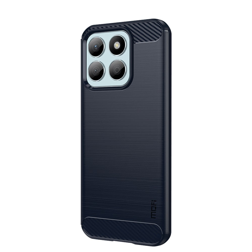 MOFI For Honor X8b 4G / Honor X8c 4G Back Cover  Brushed Texture Carbon Fiber Soft TPU Case