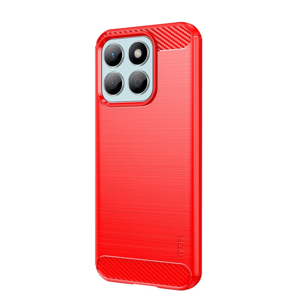 MOFI For Honor X8b 4G / Honor X8c 4G Back Cover  Brushed Texture Carbon Fiber Soft TPU Case