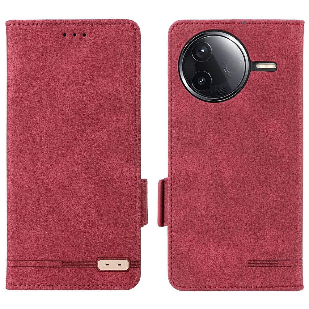 Leather Case For Xiaomi Poco F7 Pro 5G  /  F7 Ultra 5G  /  Redmi K80 Pro 5G  /  K80 5G Wallet Flip Phone Cover with Hardware Decor