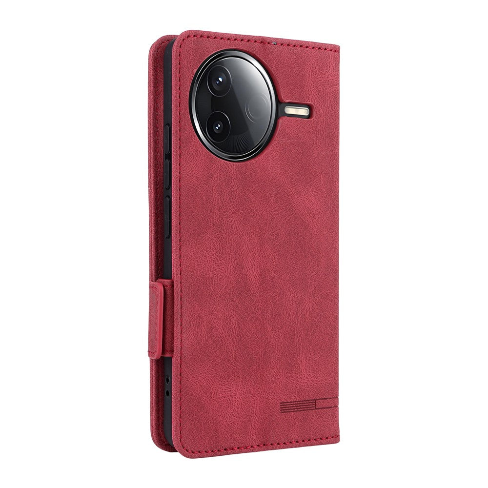 Leather Case For Xiaomi Poco F7 Pro 5G  /  F7 Ultra 5G  /  Redmi K80 Pro 5G  /  K80 5G Wallet Flip Phone Cover with Hardware Decor