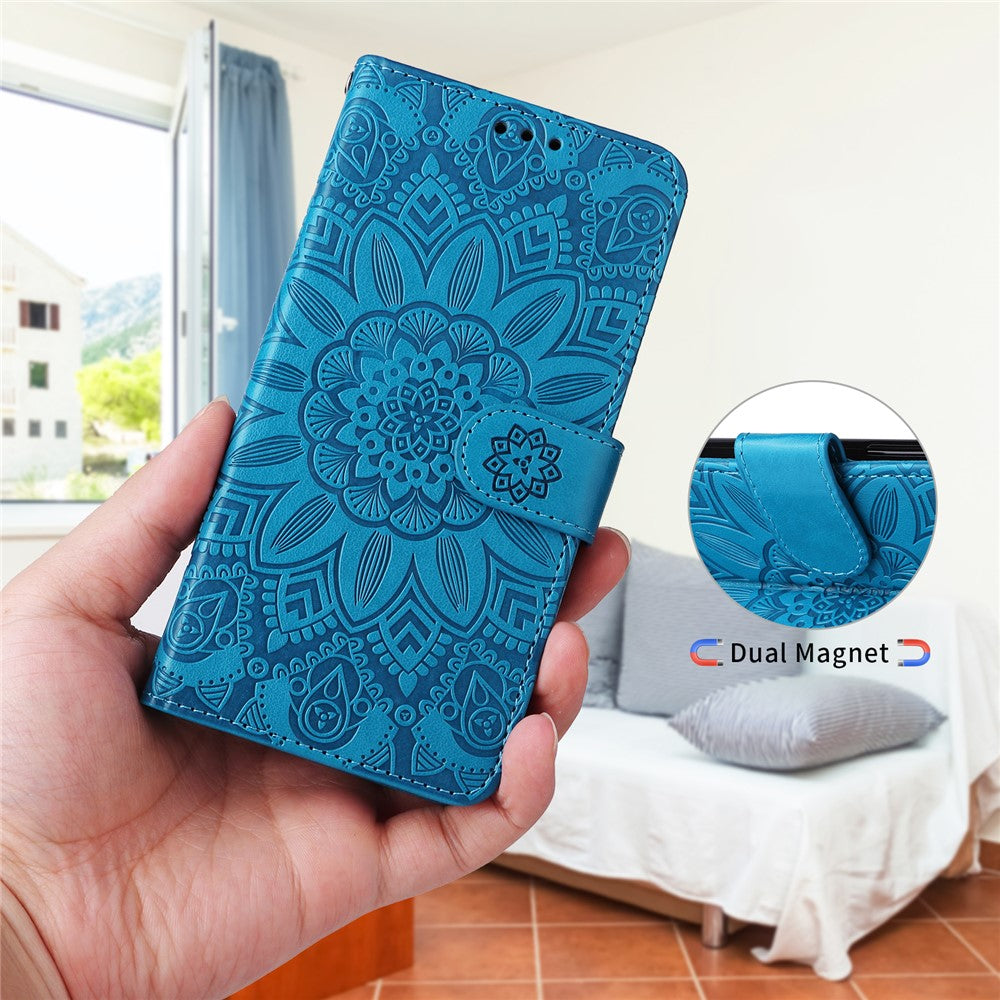 For Honor X70i / 400 Lite 5G Case Sunflower Imprint Leather Wallet Phone Cover