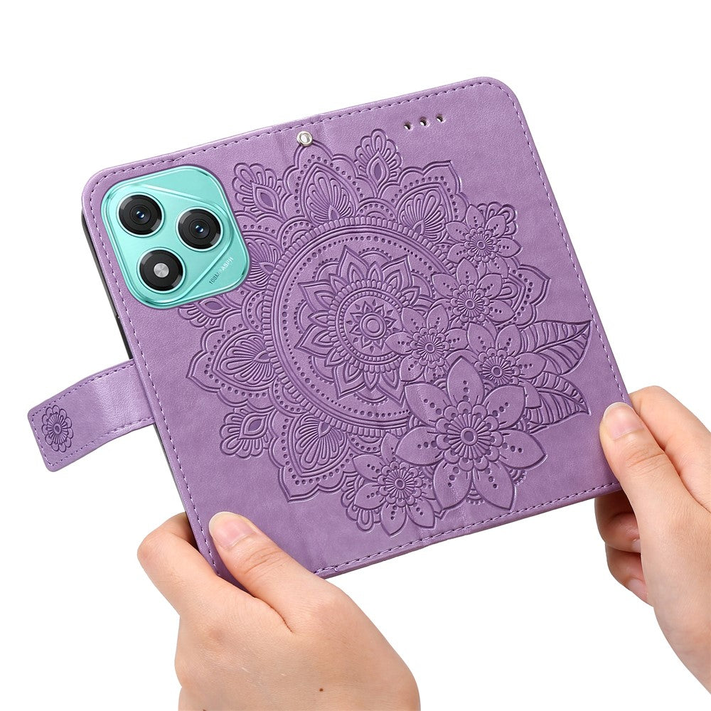 For Honor X70i / 400 Lite 5G Case Floral Pattern PU Leather Wallet Stand Phone Cover