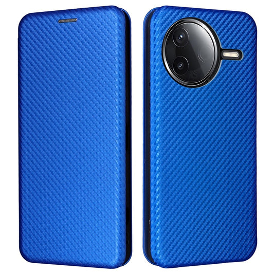 Phone Case for Xiaomi Poco F7 Pro 5G / F7 Ultra 5G / Redmi K80 5G / K80 Pro 5G Carbon Fiber Texture Drop-Proof PU Leather Cover